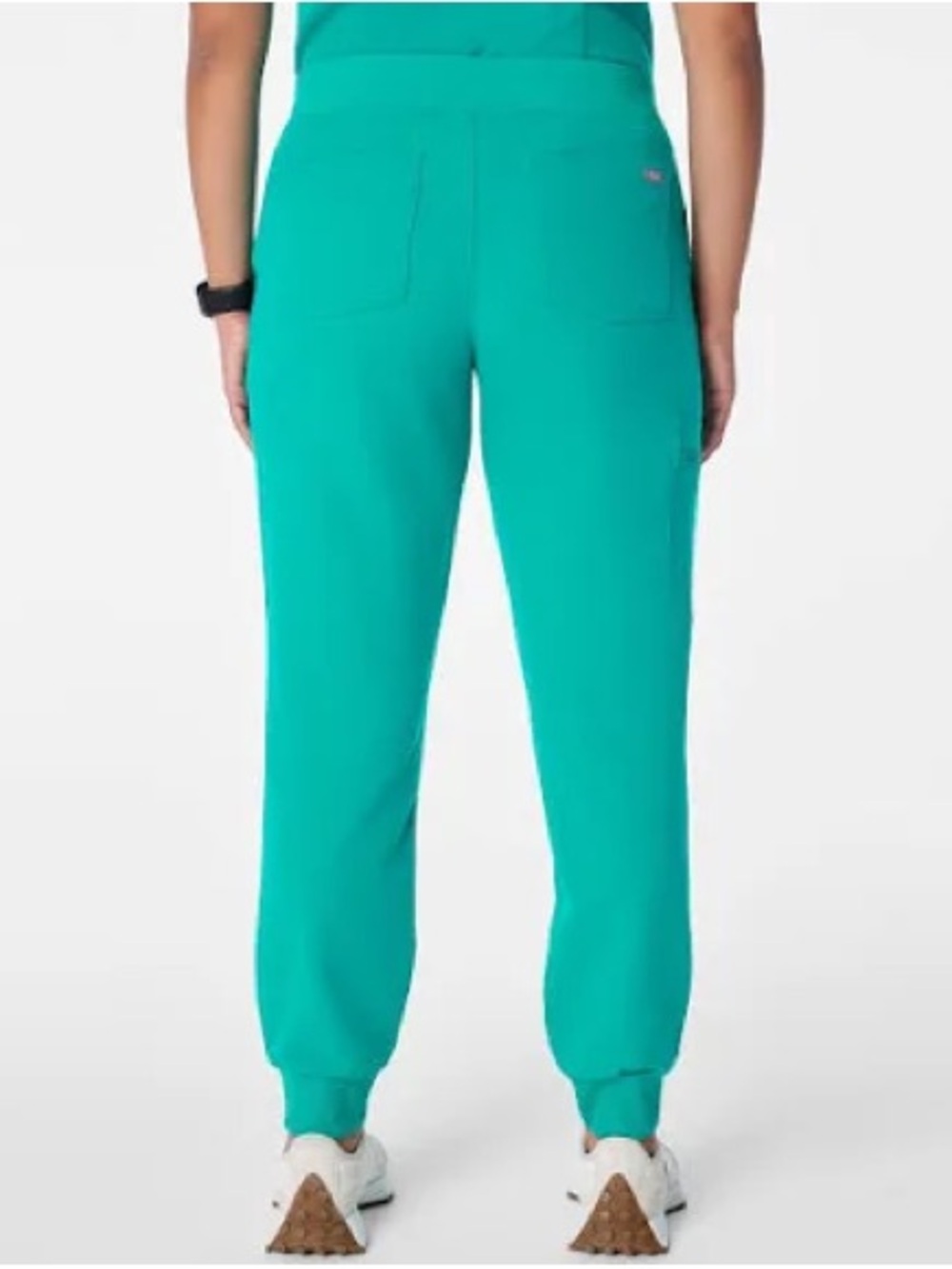 Figs Teal Slim Cargo Scrub Pants - Picture 2 of 8